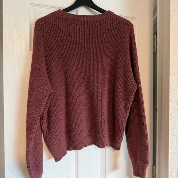 It Is Well L.A. Crewneck Pull-On Sweater - Women's Size Large, Mahogany - Picture 2 of 2